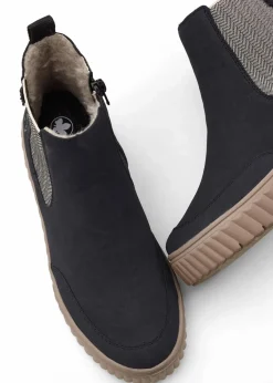 Rieker Schuhe & Accessoires In Spezialgrößen·Schuhe In Übergröße|Schuhe & Accessoires In Spezialgrößen·Elastischer Schaft^Gefütterte Komfort-Boots dunkelblau