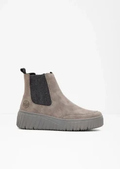 Rieker High Heels|Komfortschuhe^Gefütterte Komfort-Boots grau