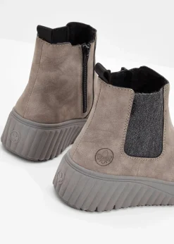 Rieker High Heels|Komfortschuhe^Gefütterte Komfort-Boots grau