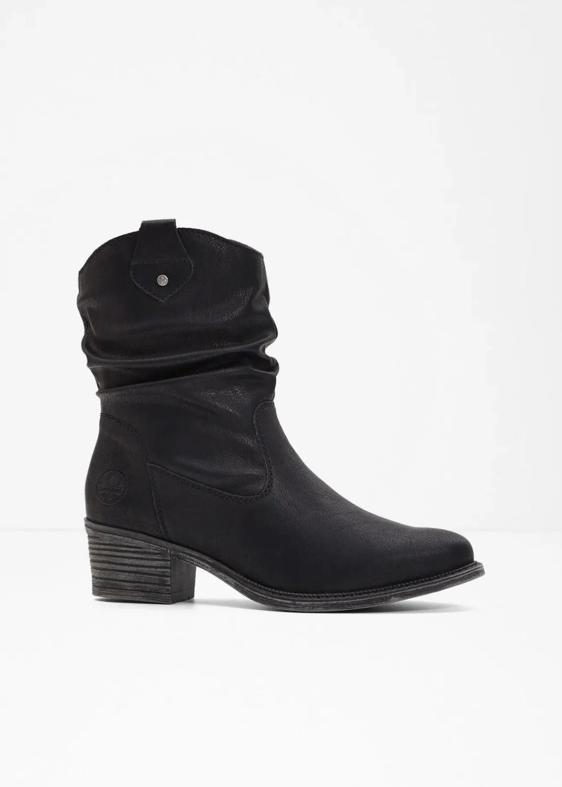 Rieker High Heels|Gefütterte Winterschuhe^Gefütterte Komfort-Cowboy-Boots schwarz