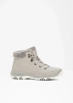 bonprix Boots|Gefütterte Winterschuhe^Gefütterte Schnürboots grau