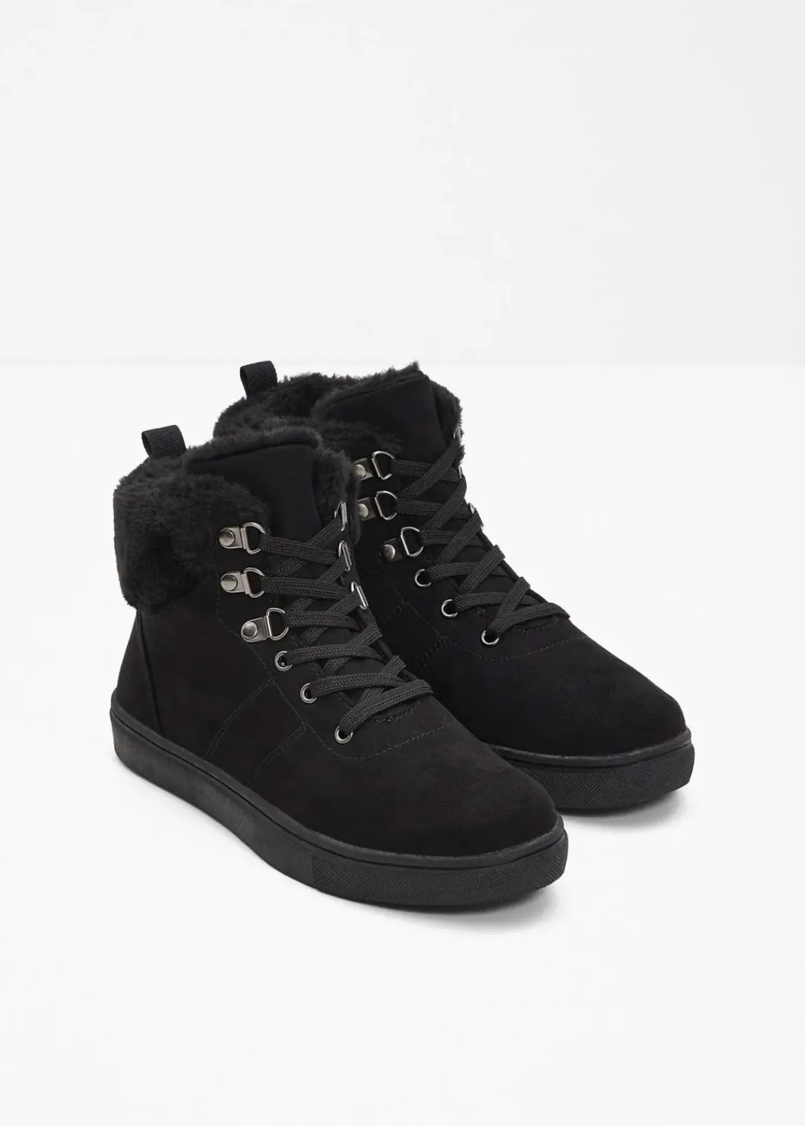 bonprix Boots^Gefütterte Schnürboots schwarz