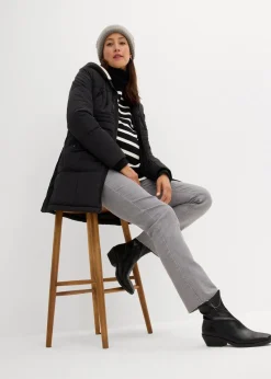 bonprix Bekleidung·Blazer|Umstandsmode^Gefütterte Umstandsjacke mit Baby-Einsatz schwarz