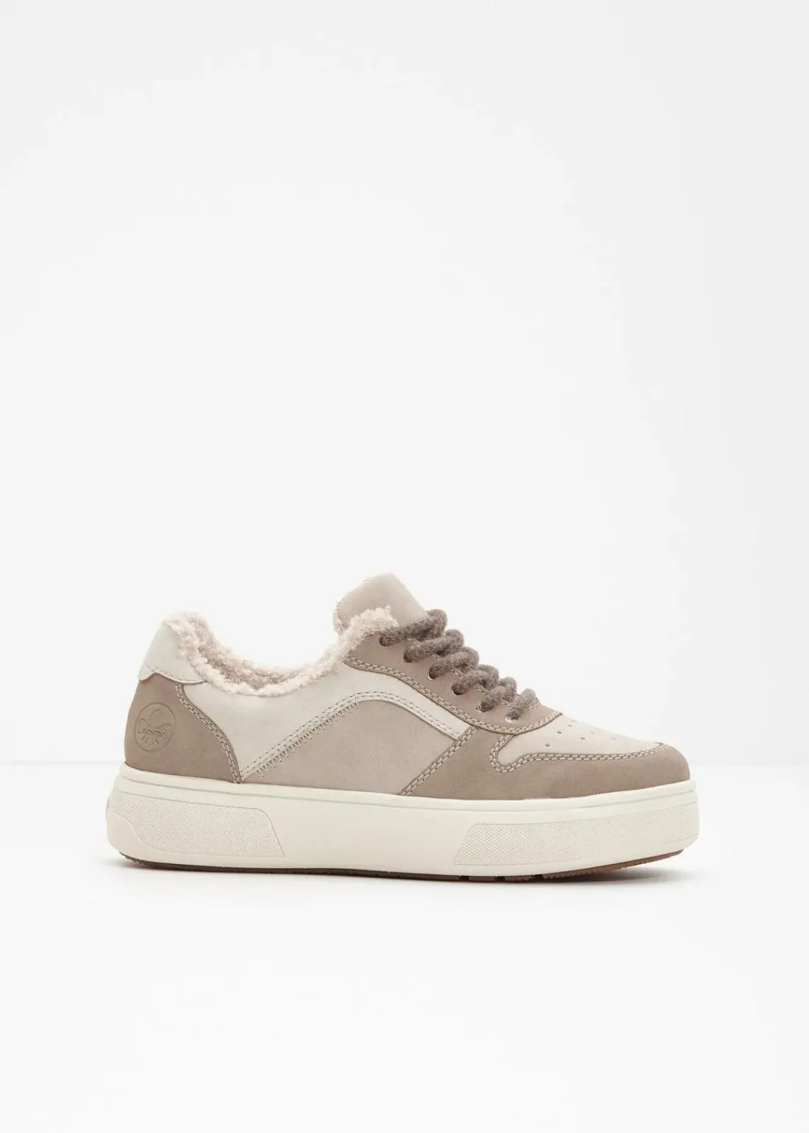 Rieker High Heels|Komfortschuhe^Gefütterter Komfort-Plateau-Sneaker beige