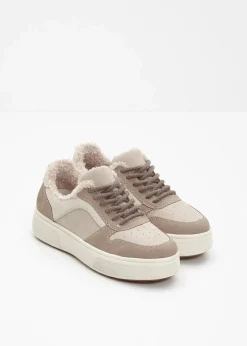 Rieker High Heels|Komfortschuhe^Gefütterter Komfort-Plateau-Sneaker beige