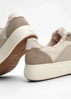 Rieker High Heels|Komfortschuhe^Gefütterter Komfort-Plateau-Sneaker beige