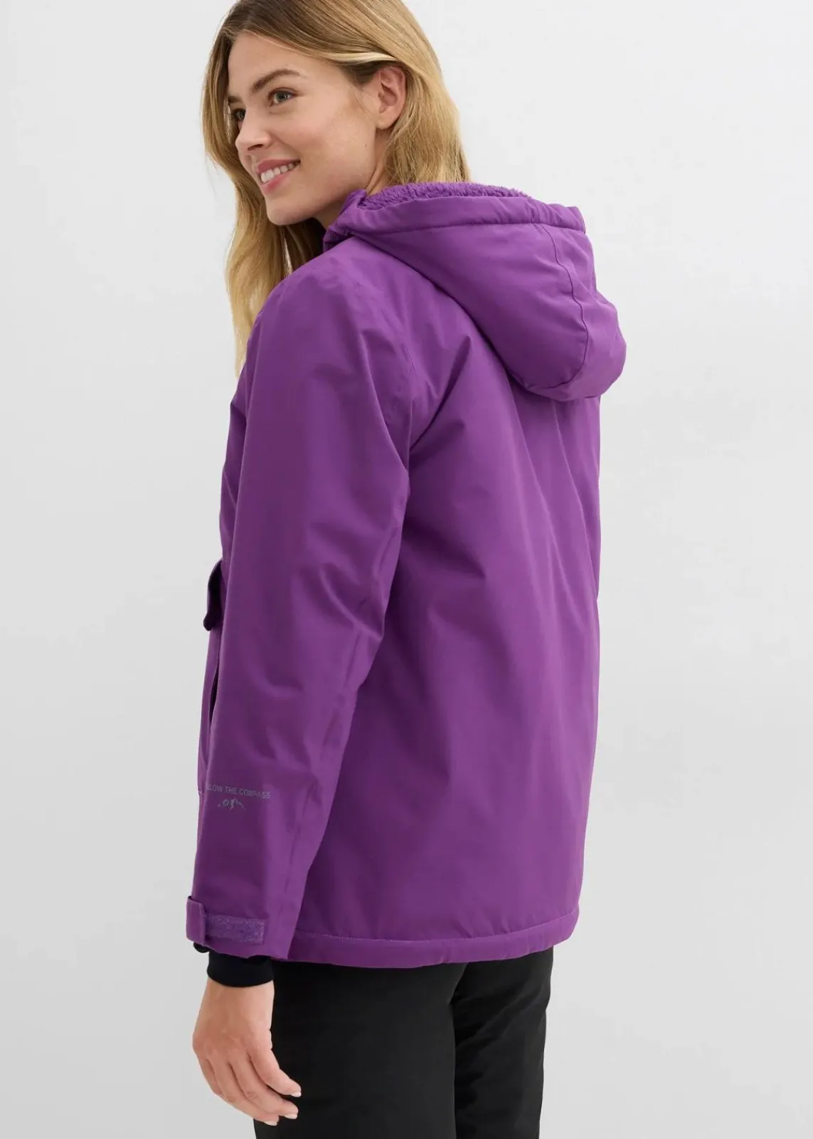 bonprix Jacken & Mäntel|Sportbekleidung^Gefütterter Windbreaker tiefviolett