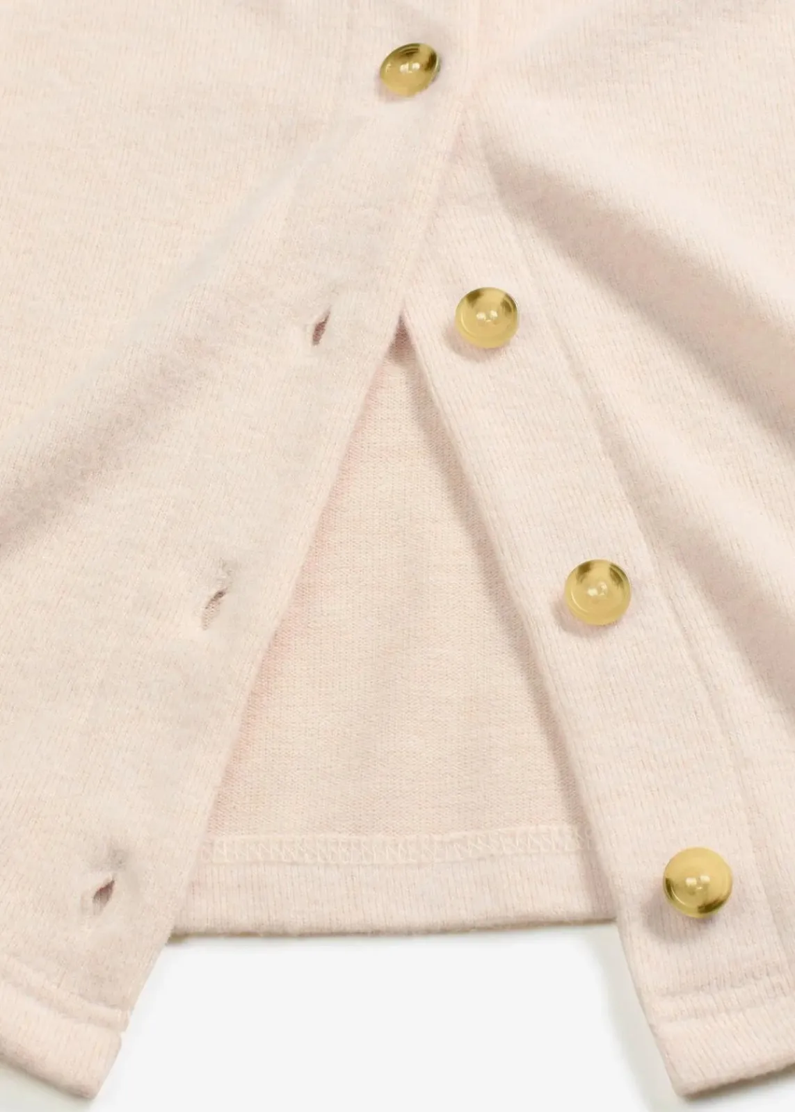 bonprix Pullover & Strickjacken|Zweiteiler & Sets^Gerippte Feinstrickjacke kieselbeige meliert