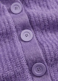 bonprix Pullover & Strickjacken|Strickmode^Gerippte Grobstrickjacke softlila