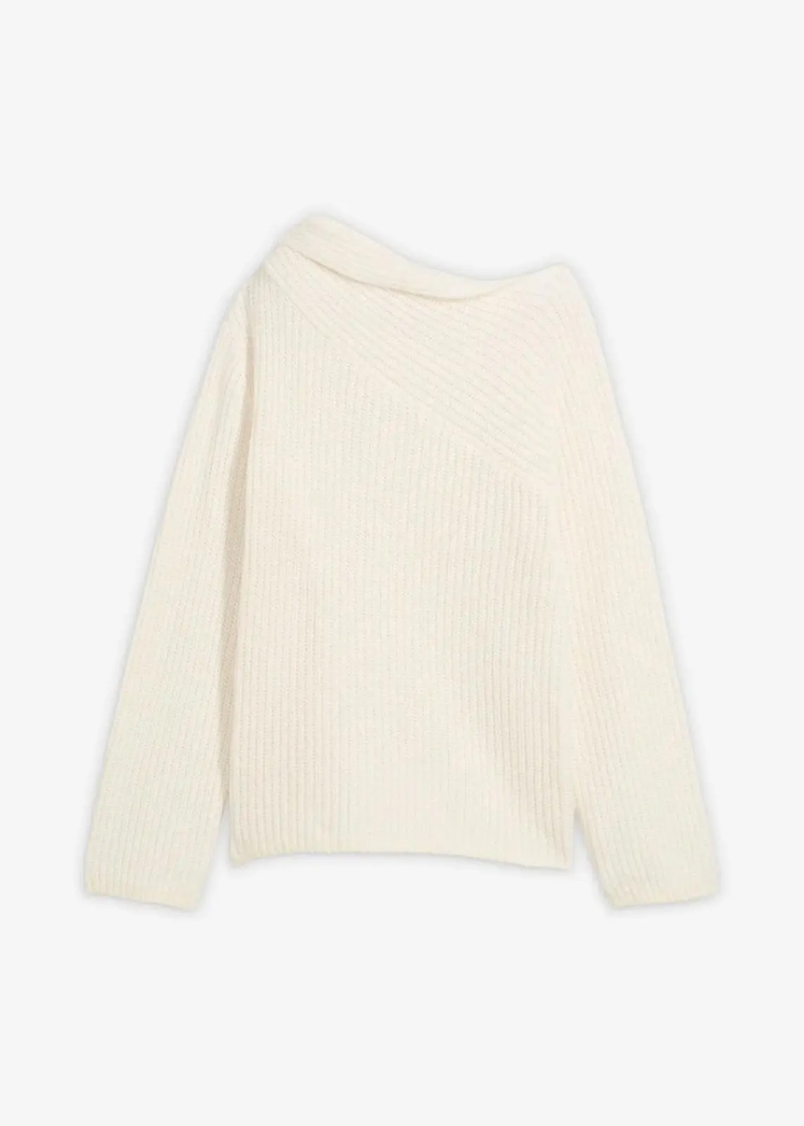 bonprix Bekleidung·Umstandsmode|Strickmode^Gerippter Oversize-Pullover perlweiß