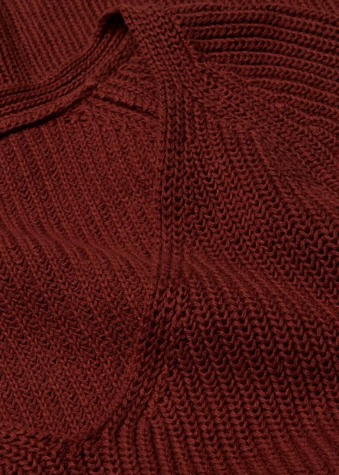 bonprix Bekleidung·Umstandsmode|Strickmode^Gerippter Pullover aus reiner Baumwolle mahagonibraun