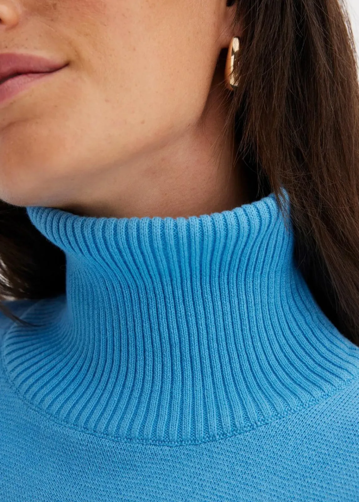 bonprix Bekleidung·Umstandsmode|Bekleidung·Jeans^Gerippter Pullover aus reiner Baumwolle brilliantblau