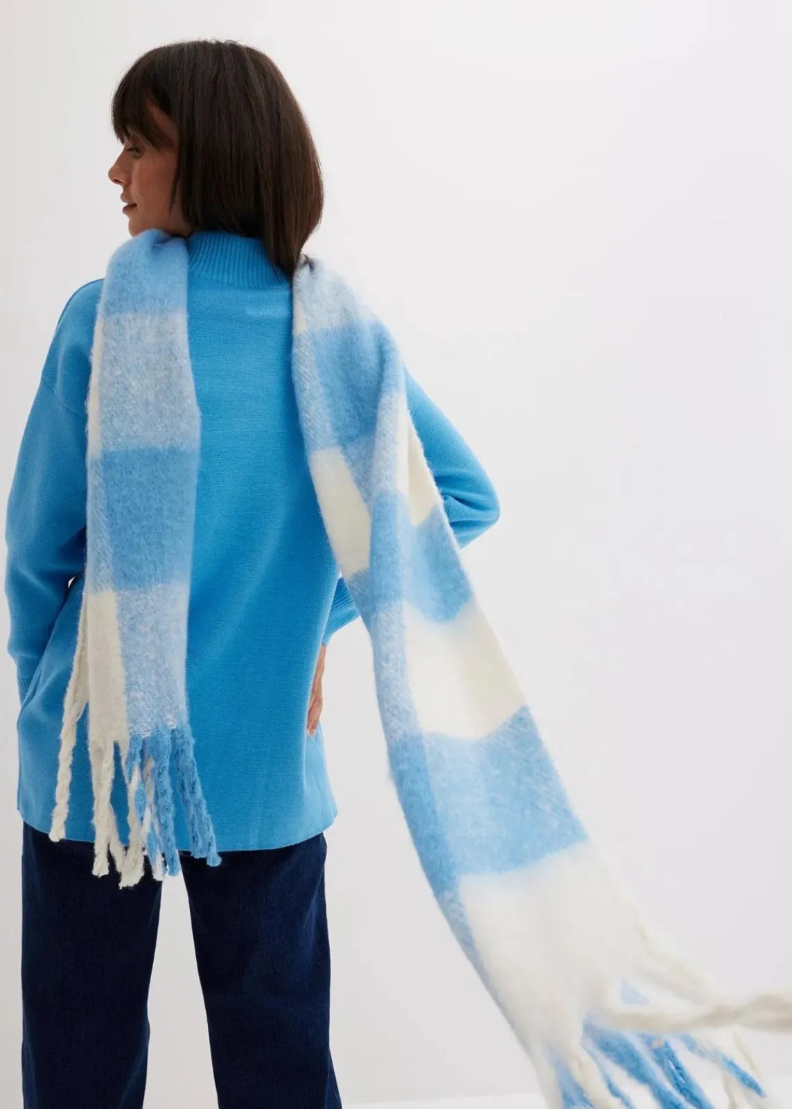 bonprix Bekleidung·Umstandsmode|Bekleidung·Jeans^Gerippter Pullover aus reiner Baumwolle brilliantblau