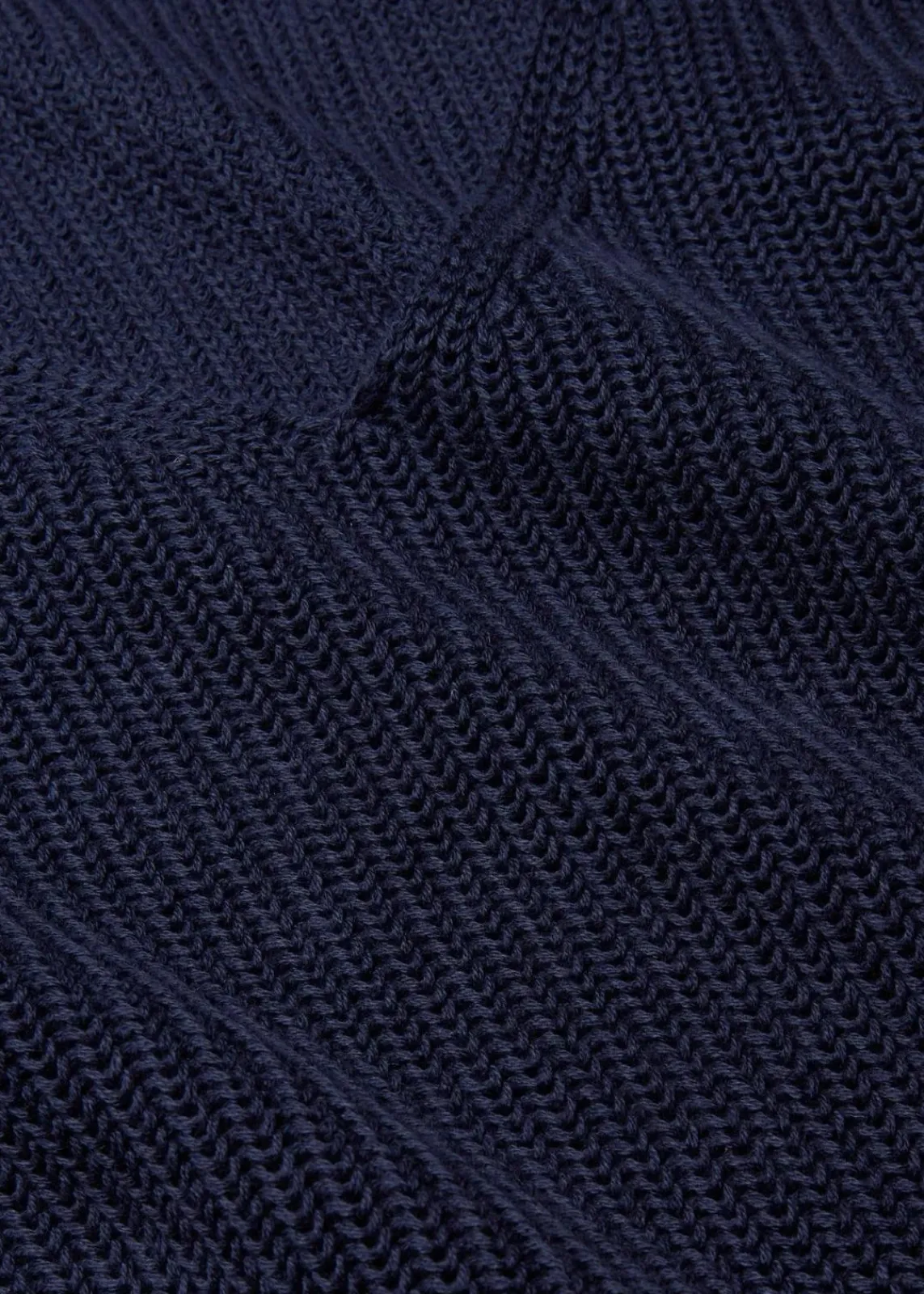 bonprix Bekleidung·Umstandsmode|Strickmode^Gerippter Pullover aus reiner Baumwolle dunkelblau