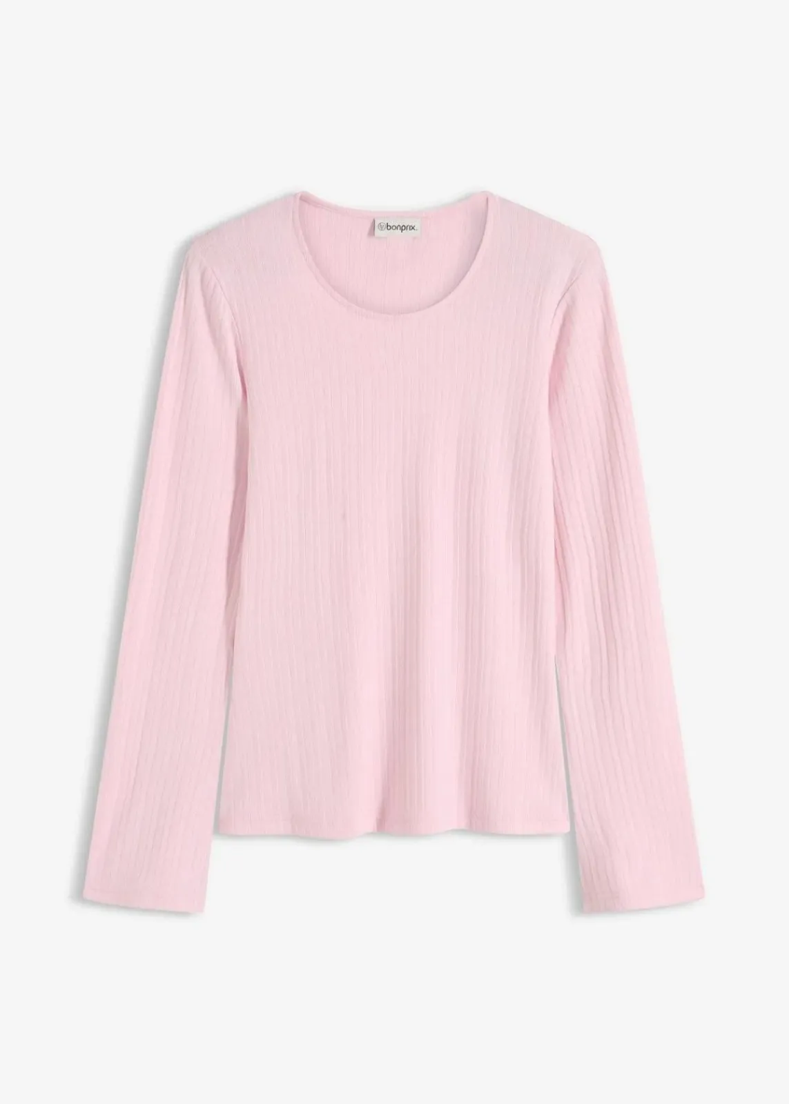 bonprix Shirts & Tops|Basics^Geripptes Langarmshirt kristallrosa