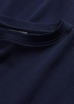bonprix Shirts & Tops|Basics^Geripptes Langarmshirt aus reiner Baumwolle dunkelblau