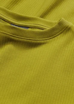 bonprix Shirts & Tops|Basics^Geripptes Langarmshirt aus reiner Baumwolle moos