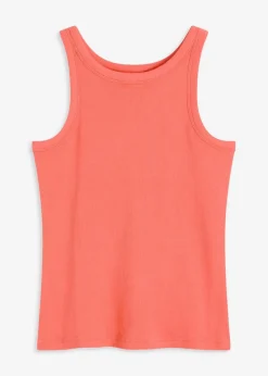 bonprix Nachhaltigere Materialien|Shirts & Tops^Geripptes Tanktop helllachs