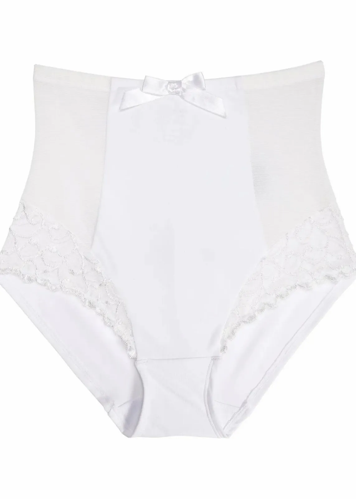bonprix Höschen|Dessous^Geschmückte Shape Panty mit mittlerer Formkraft weiß
