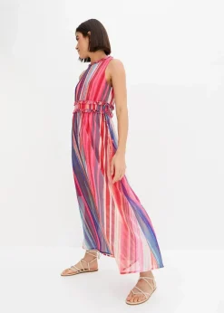 bonprix Kleider|Nachhaltigere Materialien^Gestreiftes Maxikleid multicolor