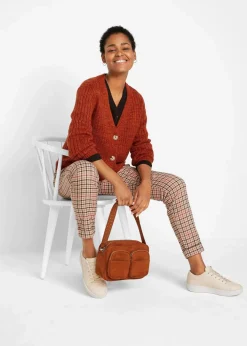 bonprix Bekleidung·Umstandsmode|Bekleidung·Jeans^Grobe Strickjacke mit recycelter Baumwolle rostbraun meliert