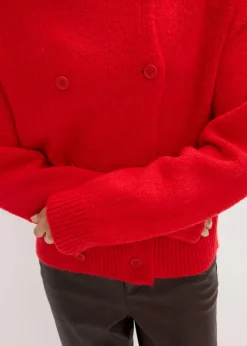 bonprix Bekleidung·Umstandsmode|Pullover & Strickjacken^Grobstrickjacke lavarot