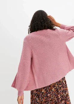 bonprix Bekleidung·Umstandsmode|Bekleidung·Jeans^Grobstrickjacke himbeerrose