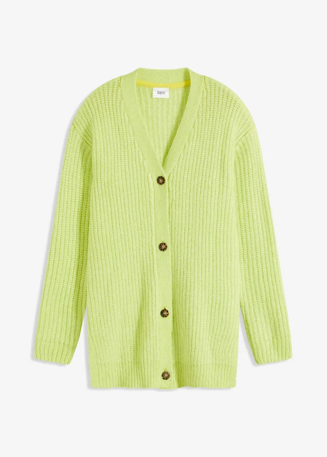 bonprix Bekleidung·Jeans|Pullover & Strickjacken^Grobstrickjacke aus weichem Wollmix mintgrün