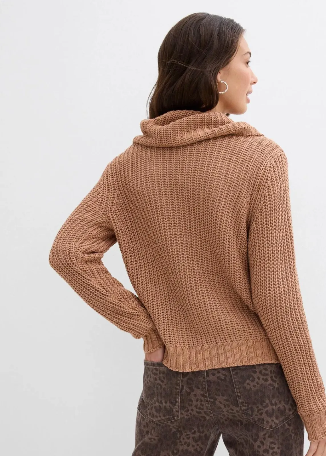 bonprix Bekleidung·Umstandsmode|Bekleidung·Jeans^Grobstrick-Pullover schokosorbet