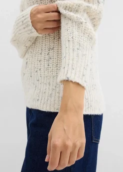 bonprix Bekleidung·Umstandsmode|Bekleidung·Jeans^Grobstrick-Pullover naturbeige/anthrazit