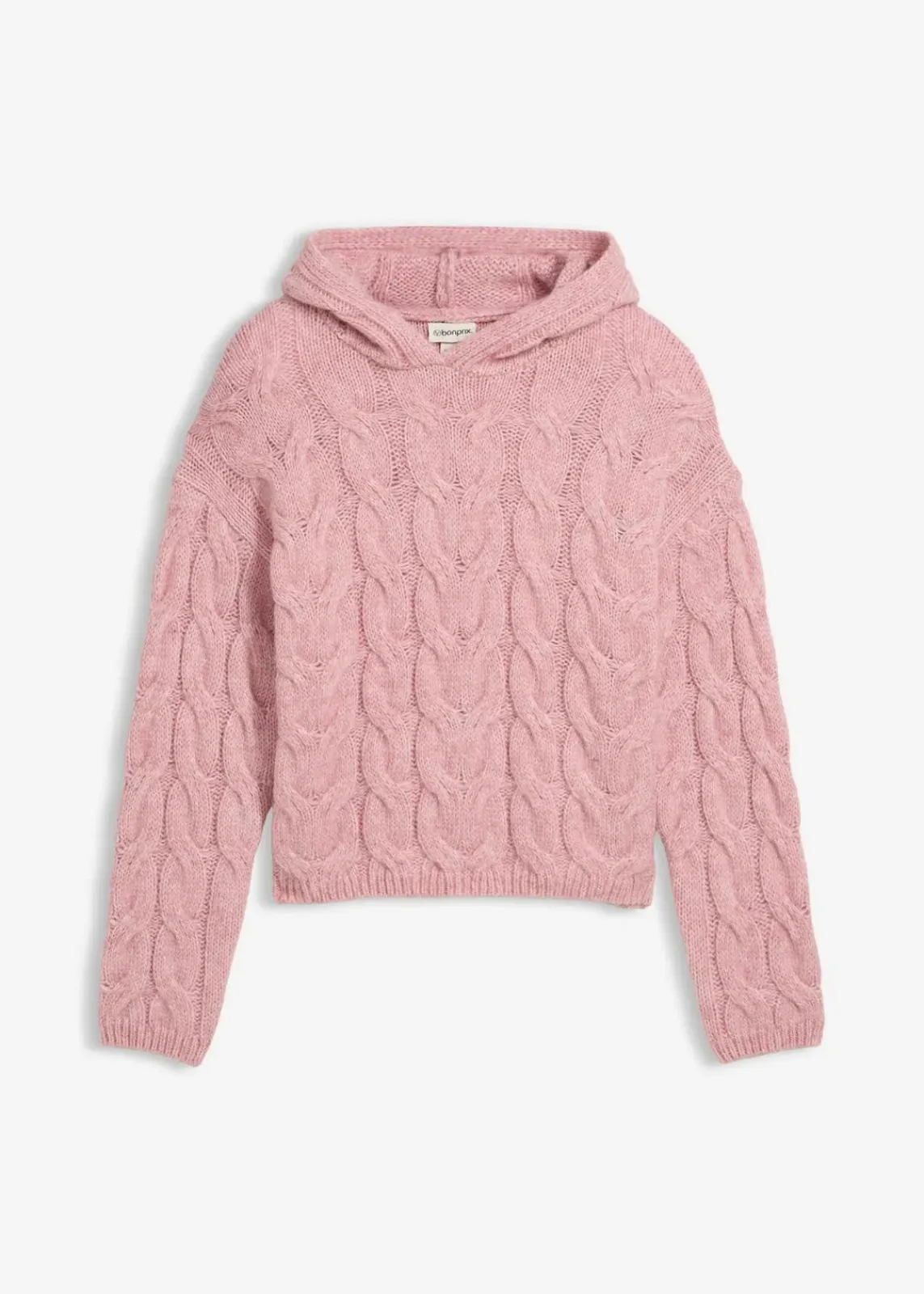 bonprix Strickmode|Pullover & Strickjacken^Grobstrick-Pullover aus weichem Woll-Mix aschrosa