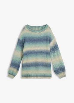 bonprix Strickmode|Pullover & Strickjacken^Grobstrick-Pullover aus weichem Woll-Mix tiefblau