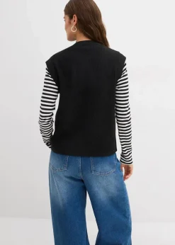 bonprix Bekleidung·Umstandsmode|Pullover & Strickjacken^Grobstrick-Pullunder schwarz