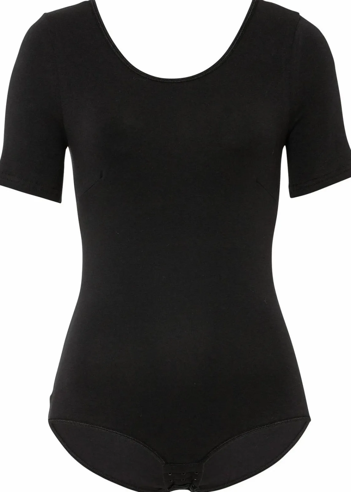 bonprix Wäsche·Basics|Wäsche·Bodies^Halbarm Body mit Baumwolle schwarz