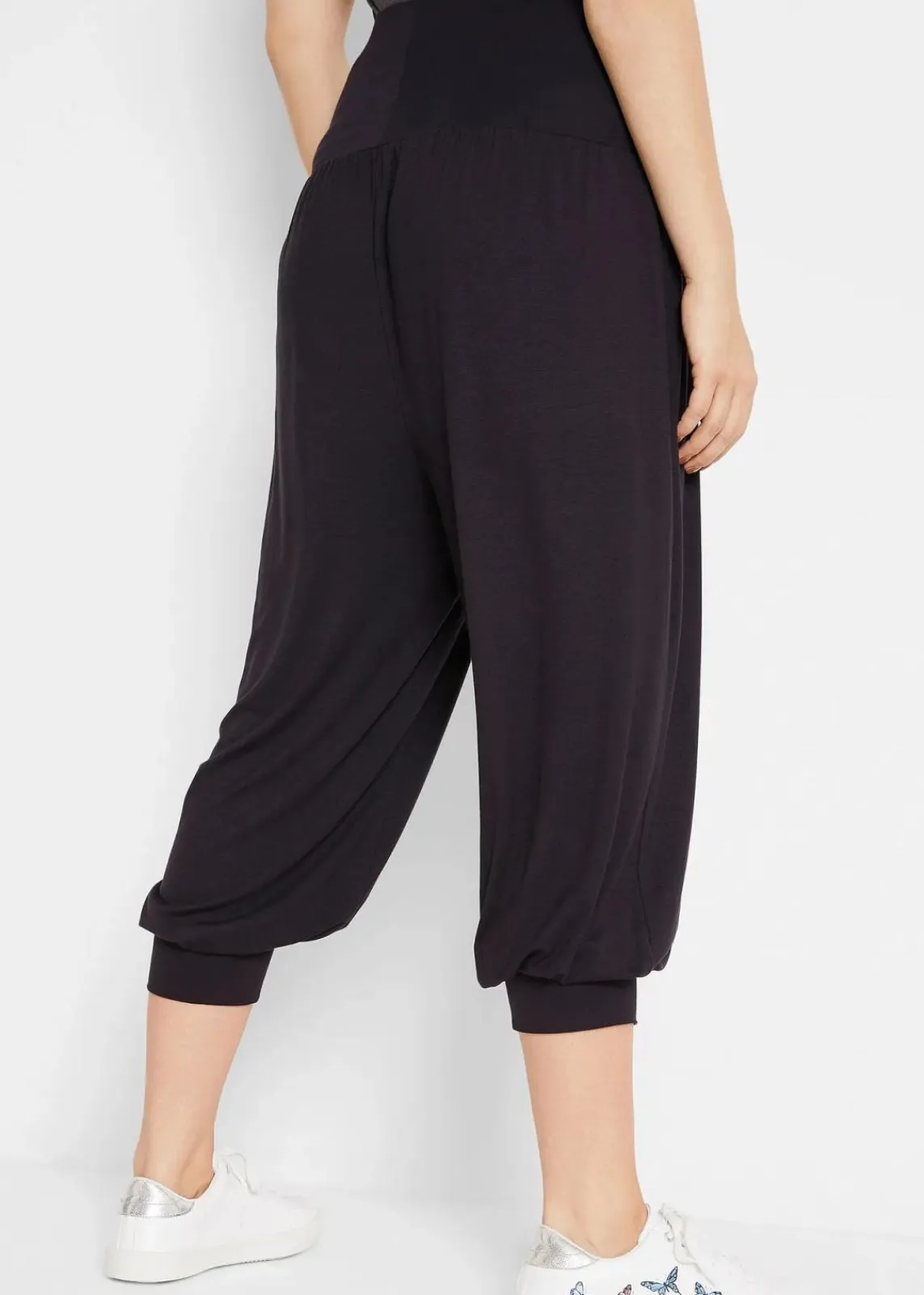 bonprix Bekleidung·Kleider|Hosen^Haremshose aus softem Viskose-Mix schwarz