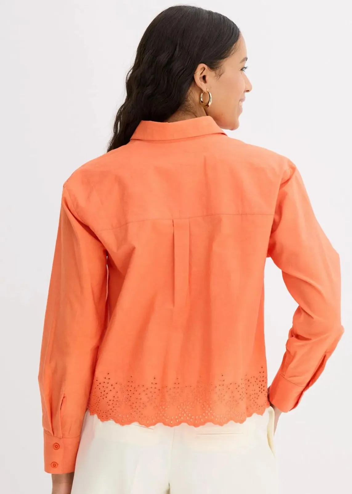 bonprix Bekleidung·Jacken & Mäntel|Blusen & Tuniken^Hemdbluse aus reiner Baumwolle mango