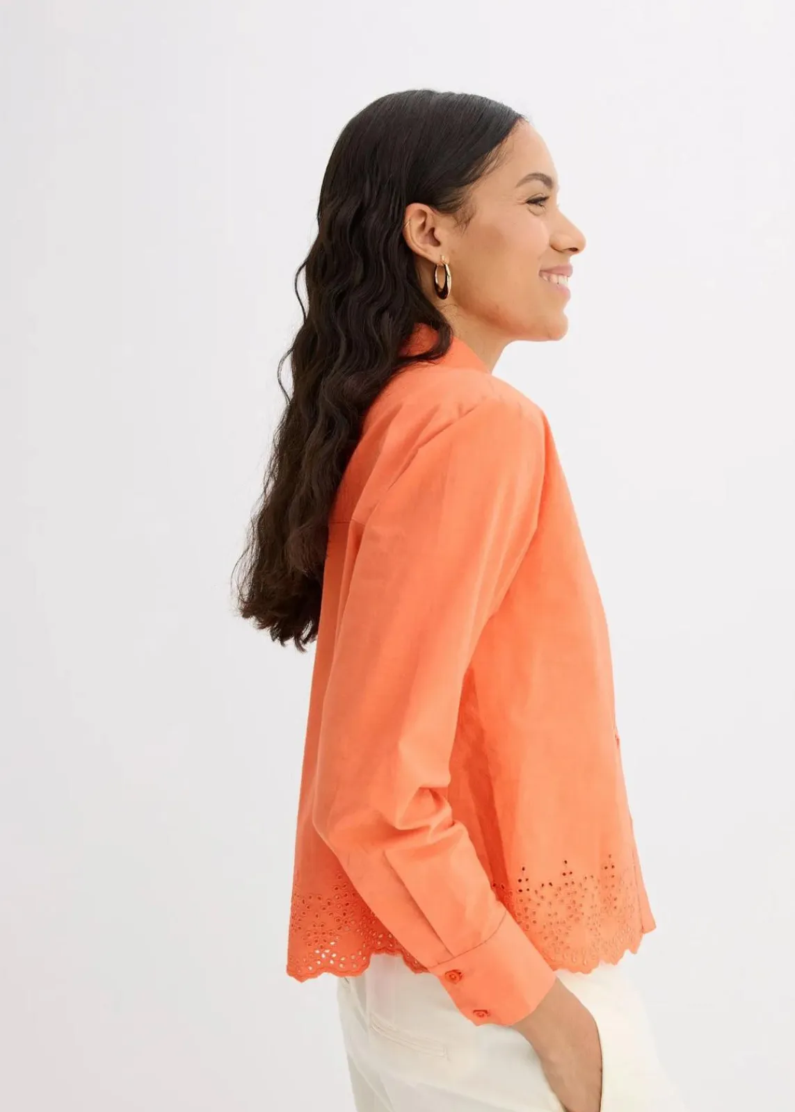 bonprix Bekleidung·Jacken & Mäntel|Blusen & Tuniken^Hemdbluse aus reiner Baumwolle mango
