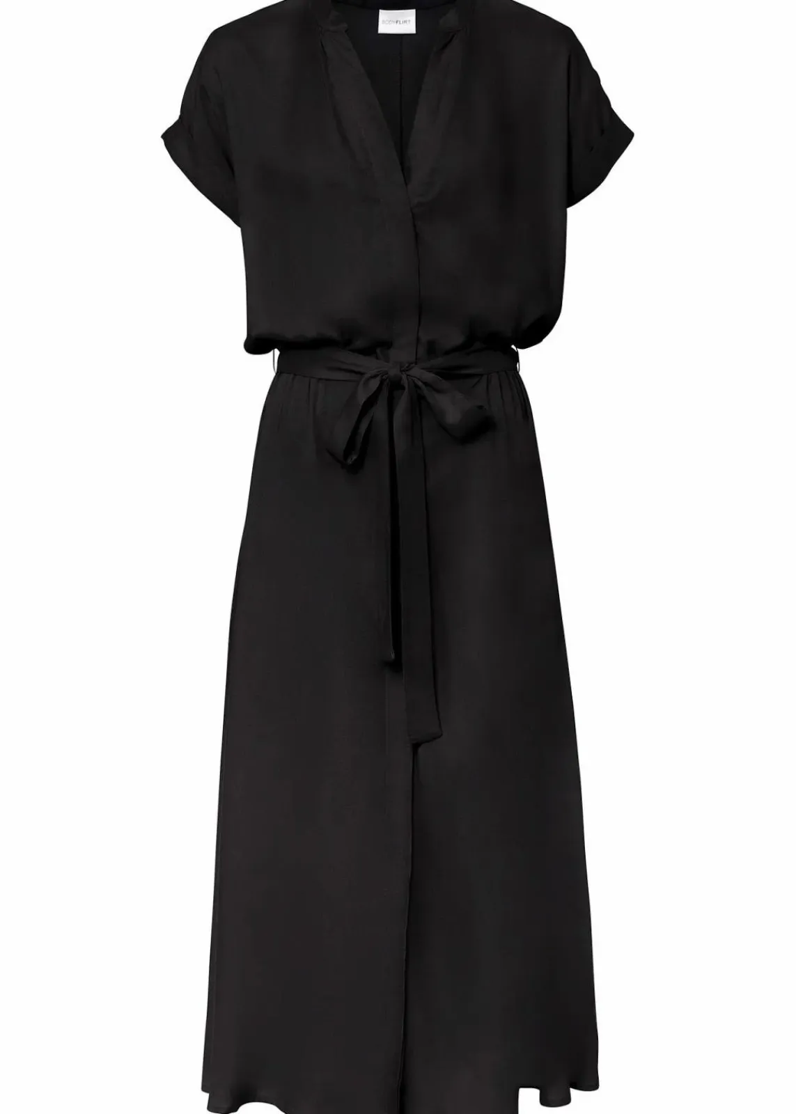 bonprix Bekleidung·Pullover & Strickjacken|Kleider^Hemdblusenkleid schwarz