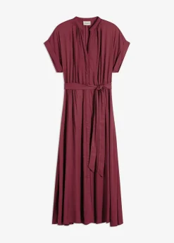 bonprix Kleider|Bekleidung·Pullover & Strickjacken^Hemdblusenkleid ahornrot