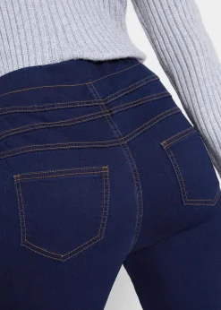bonprix Bekleidung·Shirts & Tops|Thermobekleidung^High Waist Jeggings aus leichter, elastischer Thermoqualität mit Bequembund dark denim