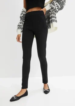 bonprix Bekleidung·Kleider|Thermobekleidung^Highwaist Thermo-Leggings mit breitem Bequembund schwarz