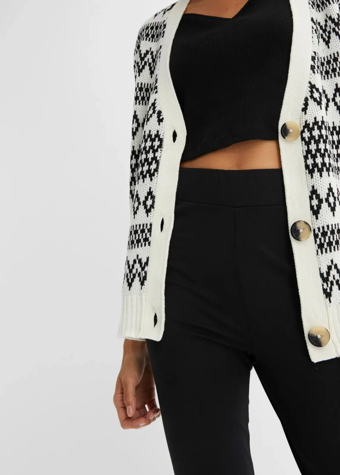 bonprix Bekleidung·Kleider|Thermobekleidung^Highwaist Thermo-Leggings mit breitem Bequembund schwarz