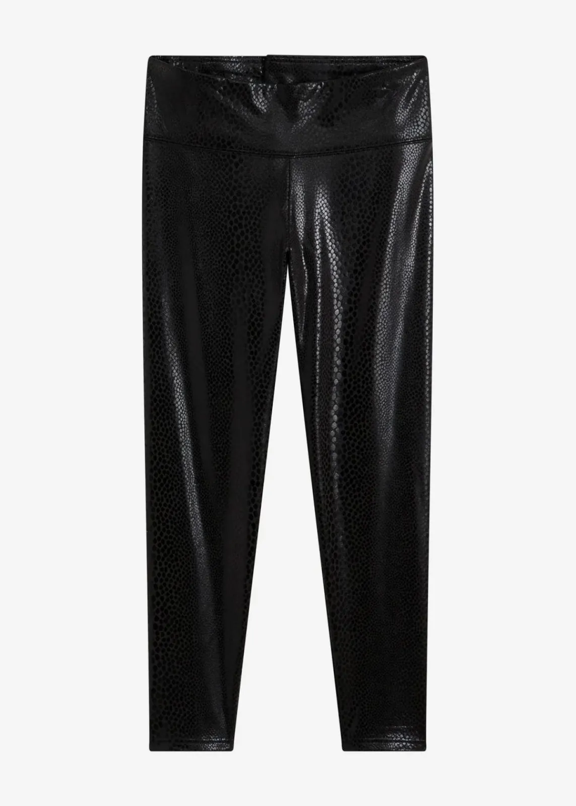 bonprix Kurzgrößen|Bekleidung·Kleider^Hochglänzende Lederimitat-Leggings schwarz
