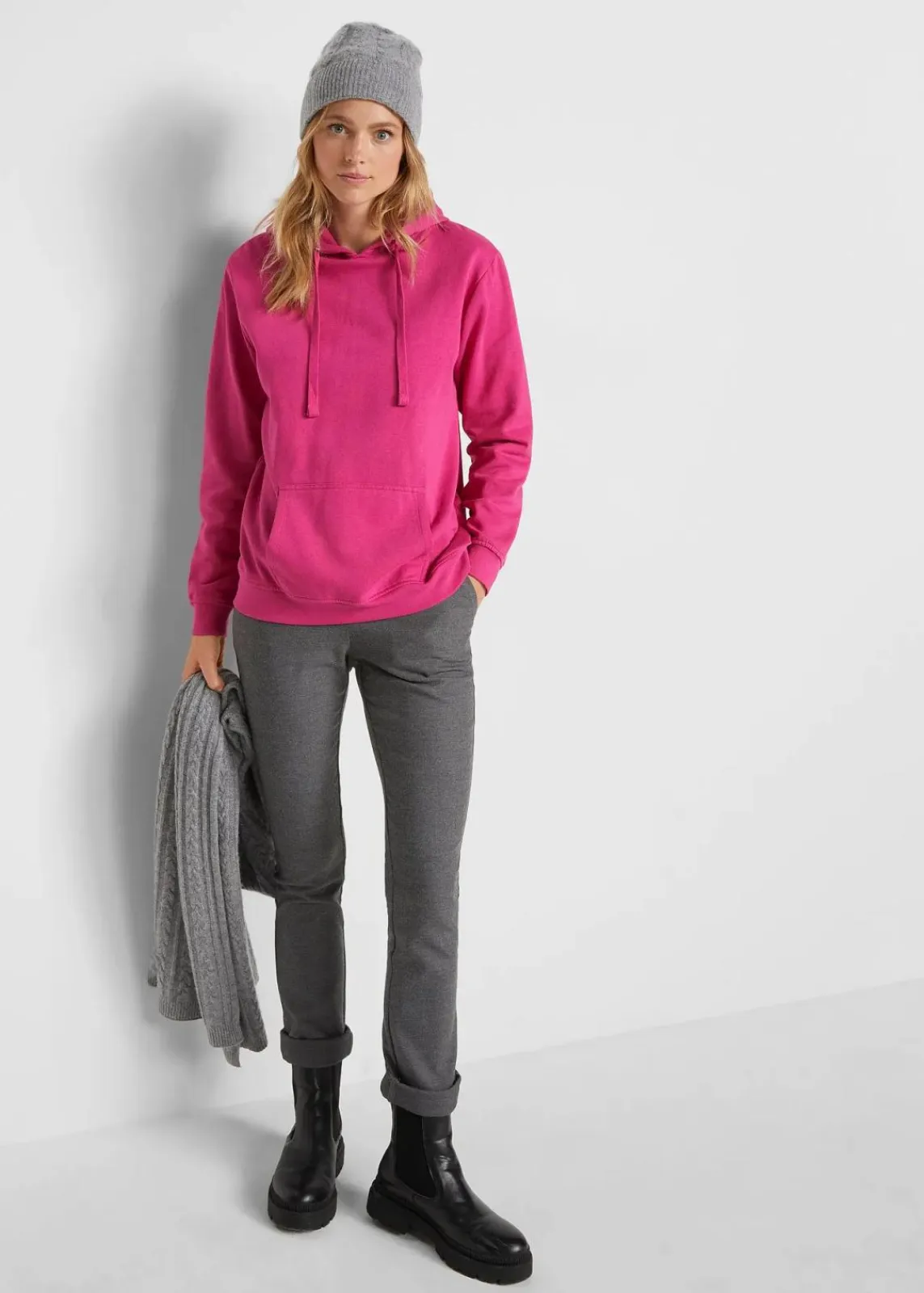 bonprix Bekleidung·Röcke|Bekleidung·Blusen & Tuniken^Hoodie magnolienpink