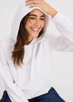 bonprix Sweat|Basics^Hoodie weiß