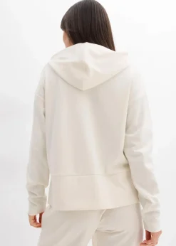 bonprix Sweat|Bekleidung·Blusen & Tuniken^Hoodie aus bequemen Punto di Roma perlweiß