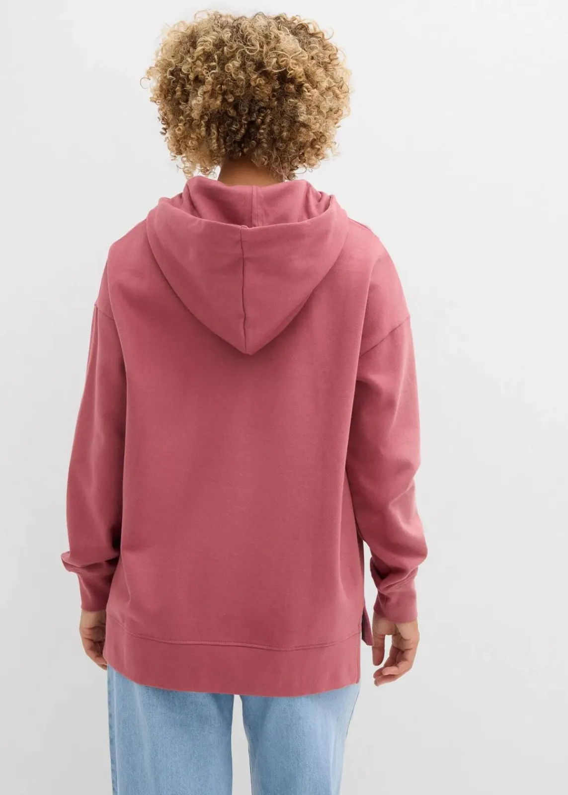 bonprix Sweat|Bekleidung·Blusen & Tuniken^Hoodie aus reiner Baumwolle softbeere