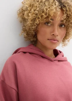 bonprix Sweat|Bekleidung·Blusen & Tuniken^Hoodie aus reiner Baumwolle softbeere