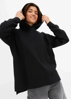 bonprix Sweat|Bekleidung·Blusen & Tuniken^Hoodie aus reiner Baumwolle schwarz