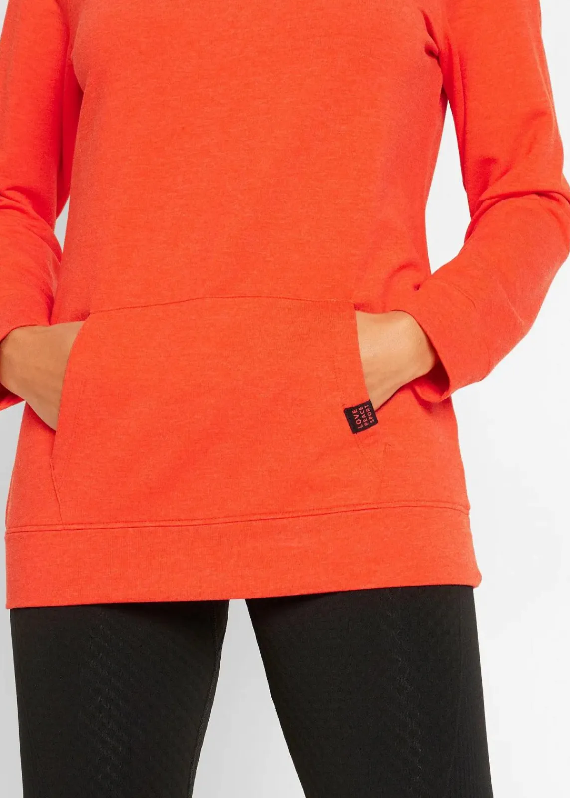 bonprix Bekleidung·Sweat|Bekleidung·Blusen & Tuniken^Hoodie aus softem Viskose-Mix blutorange
